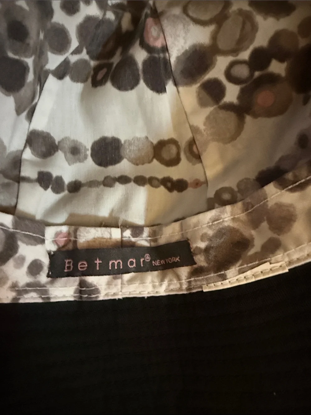 Betmar Black Ruffle Trim Bucket Hat - Picture 5 of 5